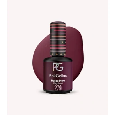 Afbeelding van Pink Gellac 279 Muted Plum Gel Lak 15ml Gellak Nagellak Gelnagellak Gelnagels Producten Nails