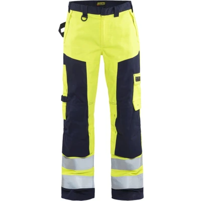 Afbeelding van Blaklader Multinorm werkbroek 1578 1514 High Vis Geel/Marineblauw C58