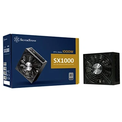 Image de Alimentation Interne Silverstone SX1000 SST LPTv11 1000W 80 Plus Platinum 24 pin ATX Entièrement Modulaire Noir