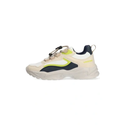 Afbeelding van Vingino YONI YELL Sneakers laag voor kinderen, Maat: 30, Beige blauw geel Schoenen