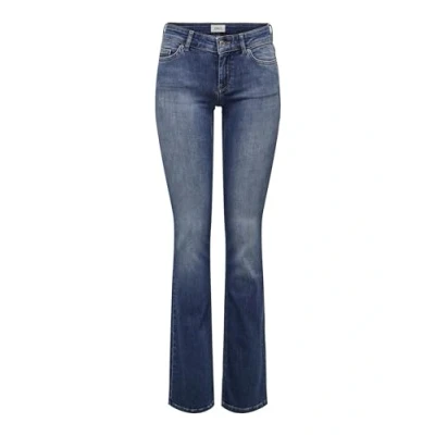 Image de ONLY Jean évasé ONLBLUSH pour femme, taille basse, évasé, denim bleu médium, XS / 30L