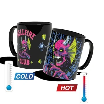 Afbeelding van Konix Stranger Things Hellfire Club thermobeker, 320 ml, zwart