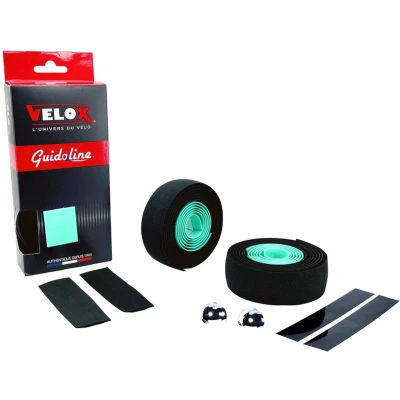 Afbeelding van Velox Stuurtape Maxi Cork Bicolor zwart/celeste (2st)