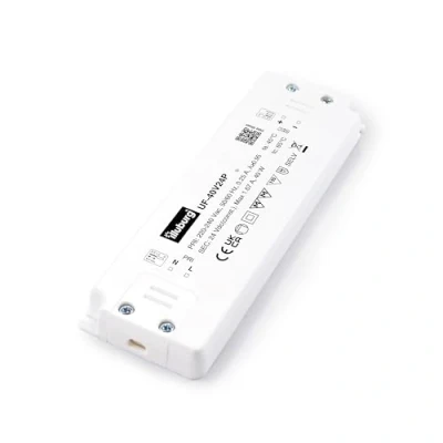 Afbeelding van illuburg Led transformator, 24 V, 40 W, dun, flikkervrij, voor mobiele ledstrips, drivervoeding