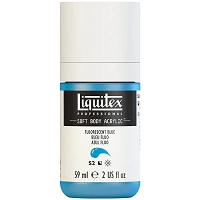 Afbeelding van Liquitex Professional Soft Body Acrylfles, 59 ml, neonblauw
