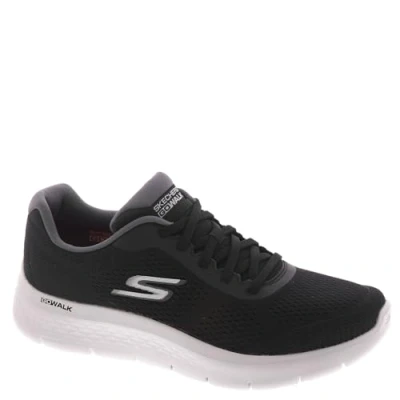Afbeelding van Skechers Go Walk Flex heren wandelschoenen zwart wit Maat 41