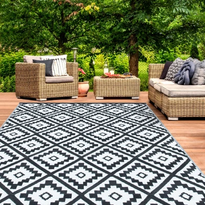 Image de Tapis extérieur BAHAMAS noir 180 x 280 CM
