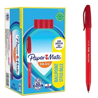 Afbeelding van Balpen Papermate Inkjoy 100Cap Rood