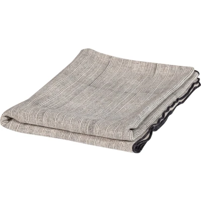 Afbeelding van BePureHome Unique Plaid ViscoseLinnen ZwartOff White 53x49x48