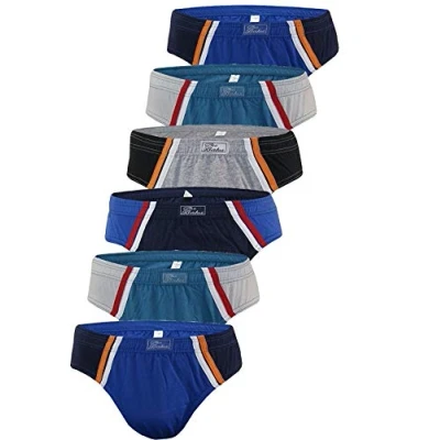 Afbeelding van BestSale247 Set van 3, 6, 12 herenslips, 100% katoen, 6 570
