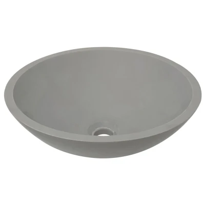 Afbeelding van Wiesbaden Valerie waskom rond 43x13 cm solid surface betonlook