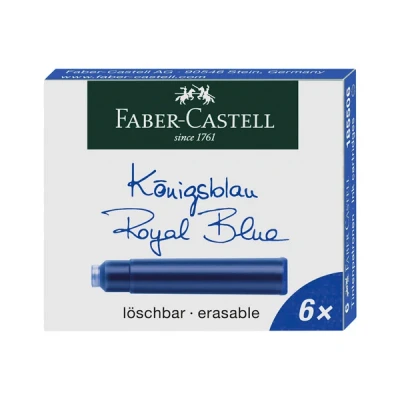 Image de Faber Castell cartouche d&#039;encre (6 pièces) bleu
