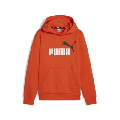 Afbeelding van Puma ESS Col 2 Big Logo kinder hoodie rood Maat 164/170