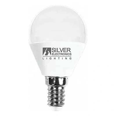 Afbeelding van Sferische Ledlamp Silver Electronics E14 7W Warm licht