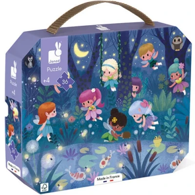 Afbeelding van Janod puzzel elfjes en waterlelies 36st