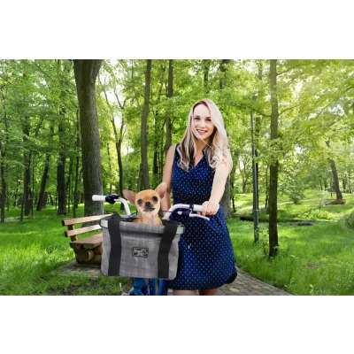 Afbeelding van AFP New Travel Dog Bicycle Delux Bag With Connector