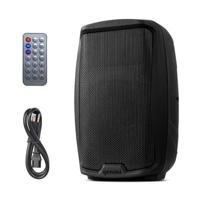 Afbeelding van Gemini Sound AS 2112BT Bluetooth PA systeem, 12 woofer 1500 W DJ in luidsprekers, SD, USB, XLR ingang/uitgang, 2 x 1/4 inch microfoon/RCA en AUX ingangen met handgrepen, TWS
