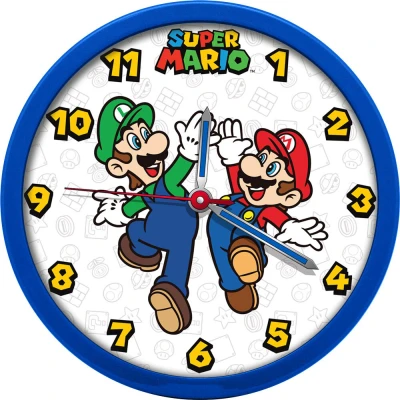 Afbeelding van Super Mario Wandklok &amp; Luigi 8435507874816