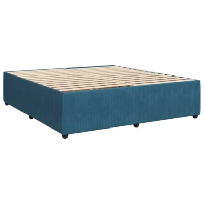 Afbeelding van vidaXL Bedframe fluweel blauw 180x200 cm