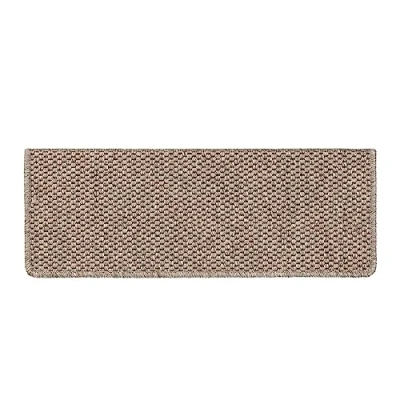 Afbeelding van casa pura Voordeelset trapmatten in sisal look, platte stof met Tigreye structuur, GUT afdichting, combineerbaar gangmat, 65 x 23,5 cm, rechthoekig, 15 matten een set (taupe)