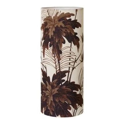 Afbeelding van HKliving Cylinder Floral Lampenkap Ø28,5 Cm Bruin