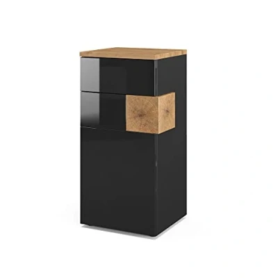 Afbeelding van Vicco Halfhoge kast Eden, Antraciet/Antraciet, 40 x 84 cm