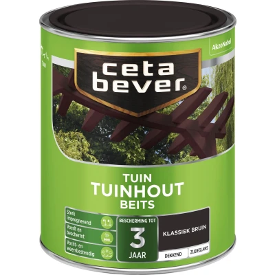 Afbeelding van Ceta Bever Dekkend Tuinhoutbeits 812 Klassiek Bruin Blanke lak &amp; Beits