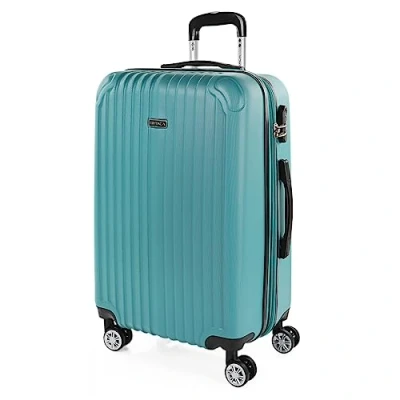 Image de ITACA Valise Moyenne 65 cm. Soute Avion Rigide 4 Roulettes De Voyage Résistante en Matériau ABS Ultra Légère avec Cadenas à Combinaison, Mintgroen