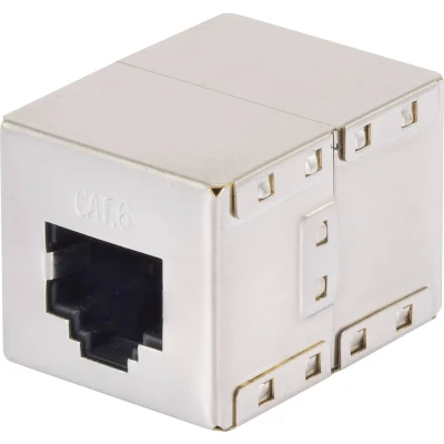 Afbeelding van Renkforce RJ45 Netwerk Adapter CAT 6 [1x bus 1x bus] Metaal