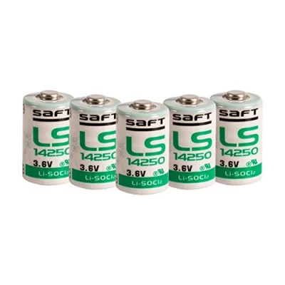 Afbeelding van Saft 5 stuks LS14250 3,6 V 1/2 AA batterijen wit