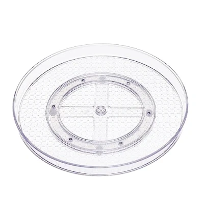 Afbeelding van Amazon Basics 2 x draaiplateau, organizer, transparant, 30,5 cm