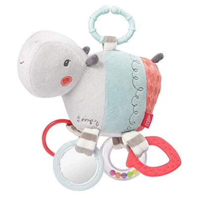 Afbeelding van Fehn, Speelgoed voor kinderwagens, Hanger, Educatieve mascotte Nijlpaard Loopy