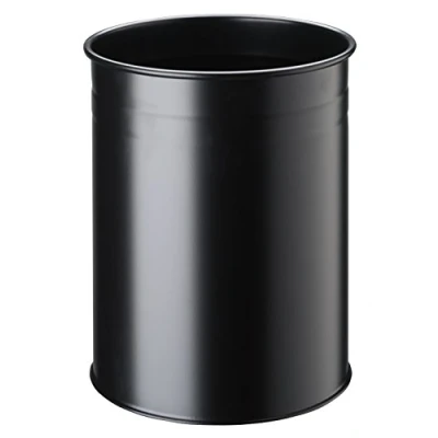 Afbeelding van Papierbak Durable 3304 01 15liter rond zwart
