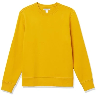Image de Amazon Essentials Sweat shirt à col rond en polaire (grandes tailles disponibles) Men&#039;s, Or, XS