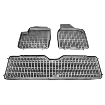 Afbeelding van REZAW PLAST 200103A Vloermatset Rubber voor en achter Zwart
