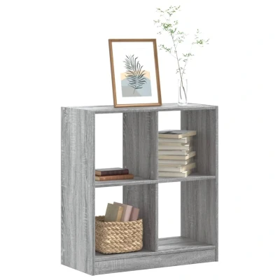 Afbeelding van Boekenkast 68,5x32x75 cm bewerkt hout grijs sonoma eikenkleurig