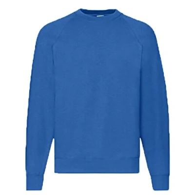 Afbeelding van Fruit Of The Loom Raglan sweatshirt, koningsblauw, XL
