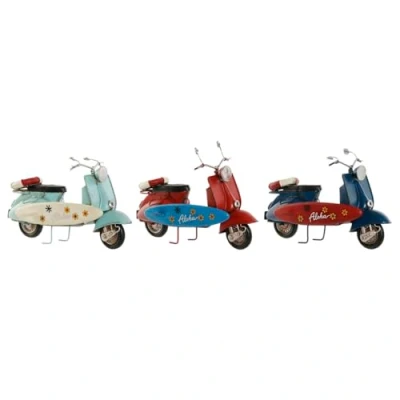 Afbeelding van Decoratieve figuren Home ESPRIT Motorfiets 26,5 x 11 17 cm (3 Stuks)