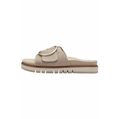 Afbeelding van Tamaris Muiltjes, Dames, Maat: 40, Beige Leer