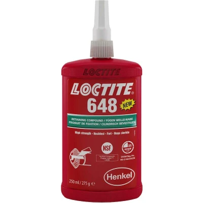 Afbeelding van LOCTITE 648 bevestigingslijm voor hoge temperatuur (250 ml fles) 1804971