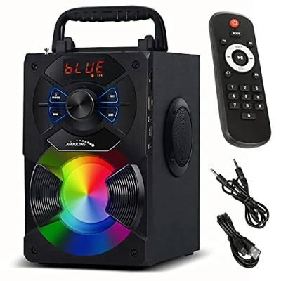 Afbeelding van Audiocore AC730 Draagbare bluetooth luidspreker Draadloos 11W Uitgangsvermogen/ Radio / SD MMC Aux in USB Verlichting Afstandsbediening Handvat