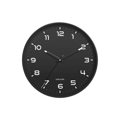 Afbeelding van Karlsson Wandklok Orgullo Zwart Ø40cm