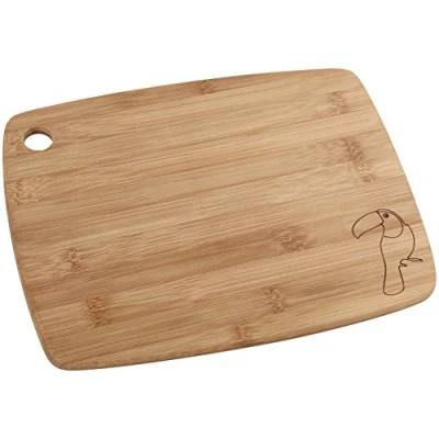 Image de Fackelmann 37722 tropical planche à découper bois/bambou marron 38 x 29 1,5 cm