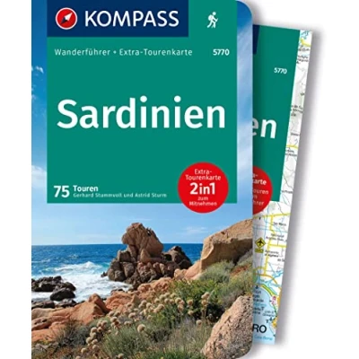 Afbeelding van KOMPASS Wanderführer Sardinien, 75 Touren mit Extra Tourenkarte