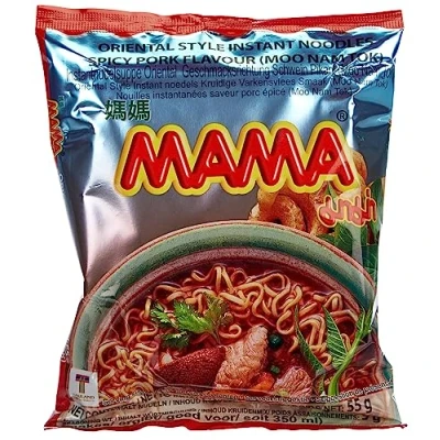 Afbeelding van Mama Moo Nam Tok Instant Noedels, 30 x 55 g, stuks