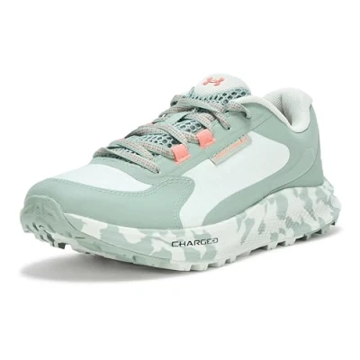 Afbeelding van Under Armour Bandit 3 Hardloopschoenen voor op de weg, Dames, Maat: 37.5, Hydro green/silica green/blush orange Textiel/ synthetisch