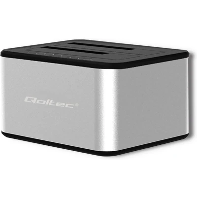 Afbeelding van Qoltec 2x HDD/SSD dockingstation 2,5/3,5 SATA USB 3.0 Klonen.