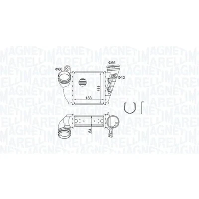 Afbeelding van MAGNETI MARELLI 351319204870 Intercooler VOLKSWAGEN: Golf 4, 4 Variant, AUDI: A3 Hatchback, SEAT: Leon I Hatchback