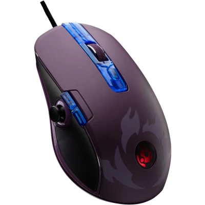 Afbeelding van Lexip Naruto Shippuden Madara Destruction Gaming muis Kabelgebonden Optisch Zwart, Lila 12000 dpi Verlicht, Gewichtsreductie