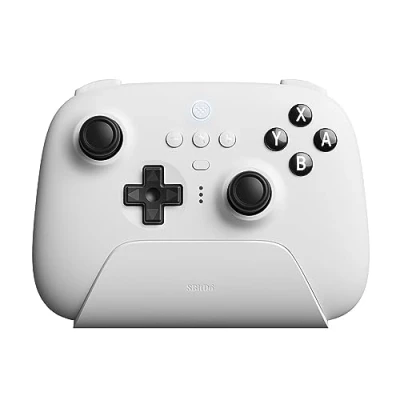 Afbeelding van 8BitDo Ultimate Bluetooth &amp; 2.4g Controller with Charging Dock for Switch and Windows White